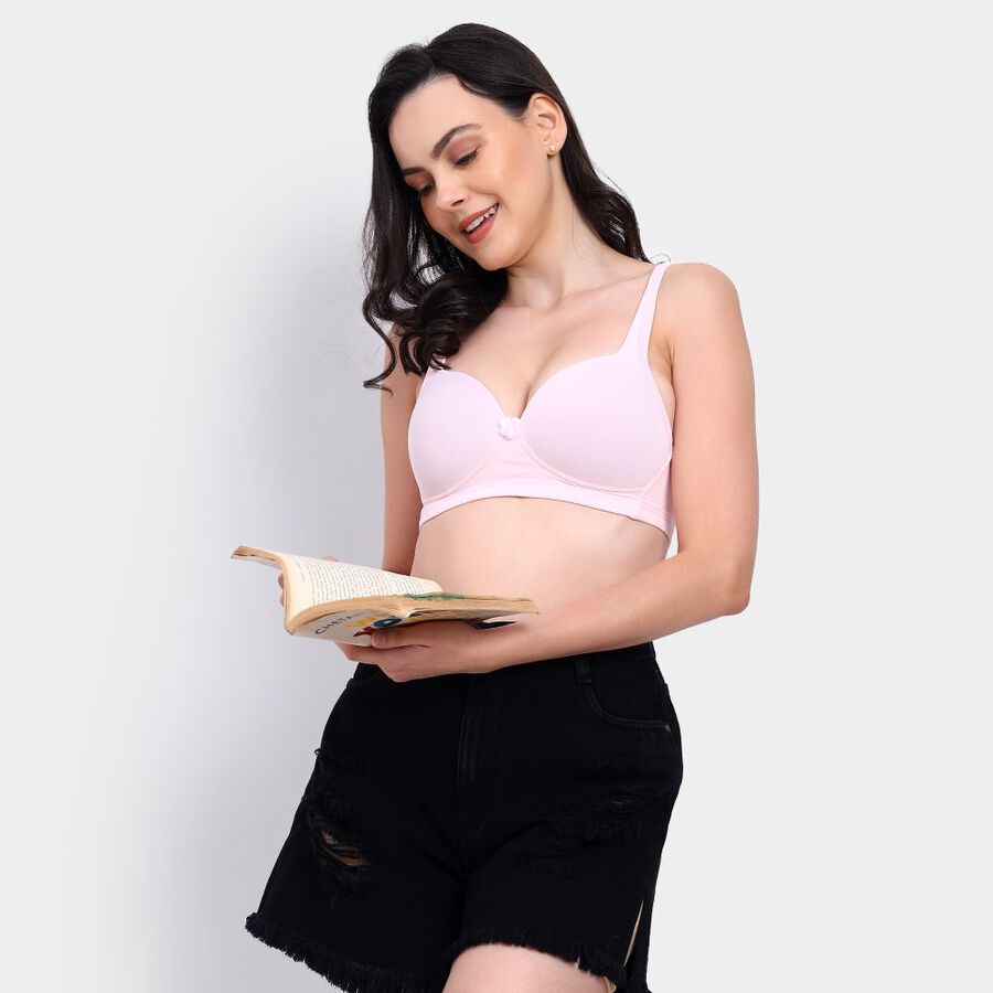 Ladies' Padded Bra, Light Pink, large image number null